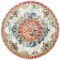 Tiwari Home 5.25' Persian Mandala Designed Gray and Orange Round Area Throw Rug